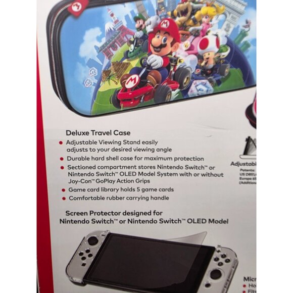 Nintendo Switch Mario Kart Game Traveler & GoPlay Action Pack With Screen Protec - Picture 6 of 8